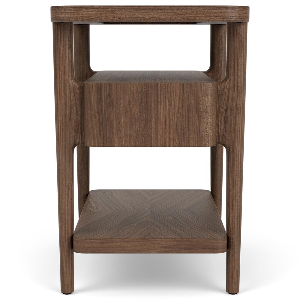 Riverside Furniture Delia Chairside Table in Nouveau Walnut, , large
