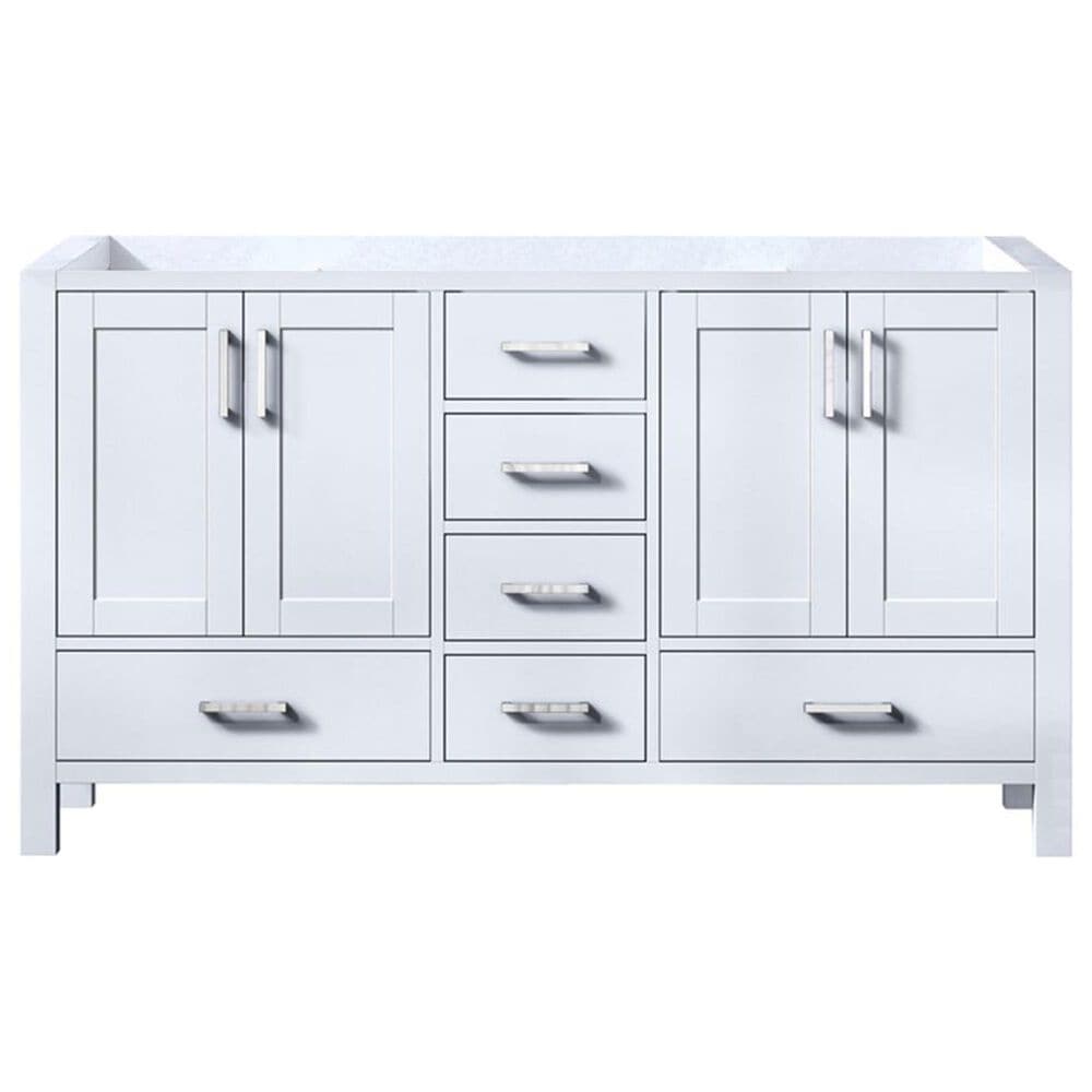Lexora Home Jacques 60&quot; Double Bathroom Vanity Cabinet Only in Dark Grey and 58&quot; Mirror, , large