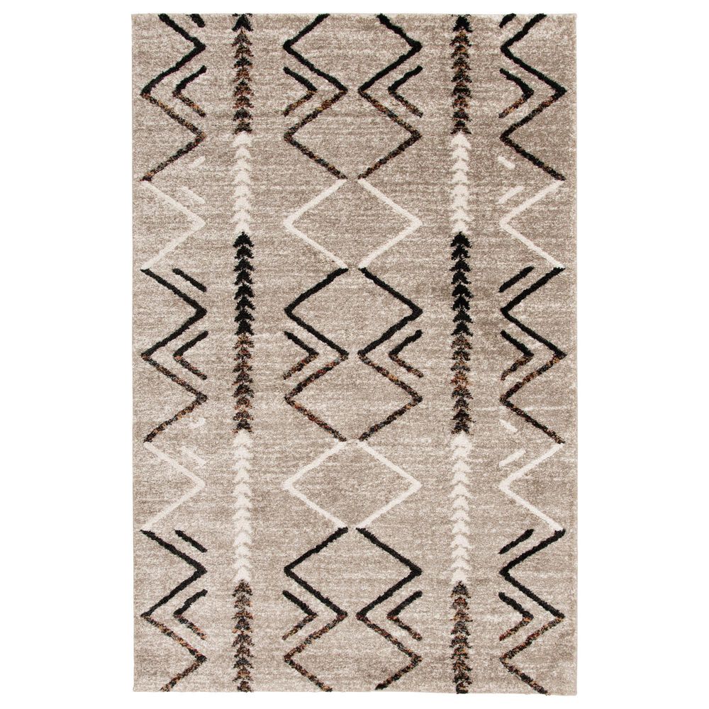 Central Oriental Oklahoma Davien Nickel and Multicolorcolor 5" x 7"3" Area Rug, , large