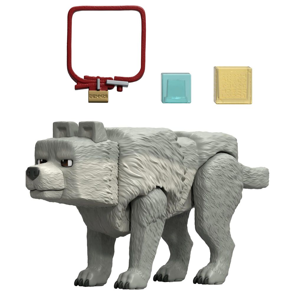 Minecraft A Minecraft Movie - 3.25&quot; Dennis The Wolf Action Figure in Multicolor, , large