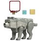 Minecraft A Minecraft Movie - 3.25" Dennis The Wolf Action Figure in Multicolor, , large