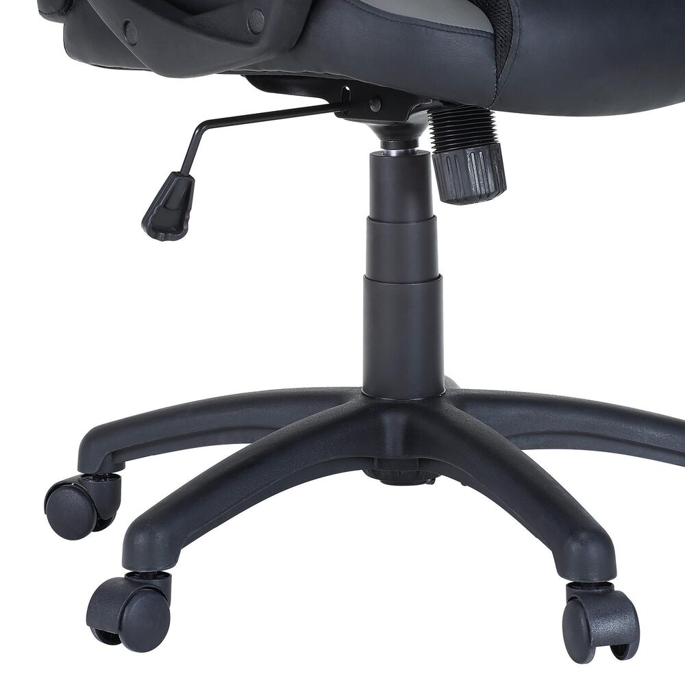 Valor Living Influx Gaming Chair in Black and Grey, , large