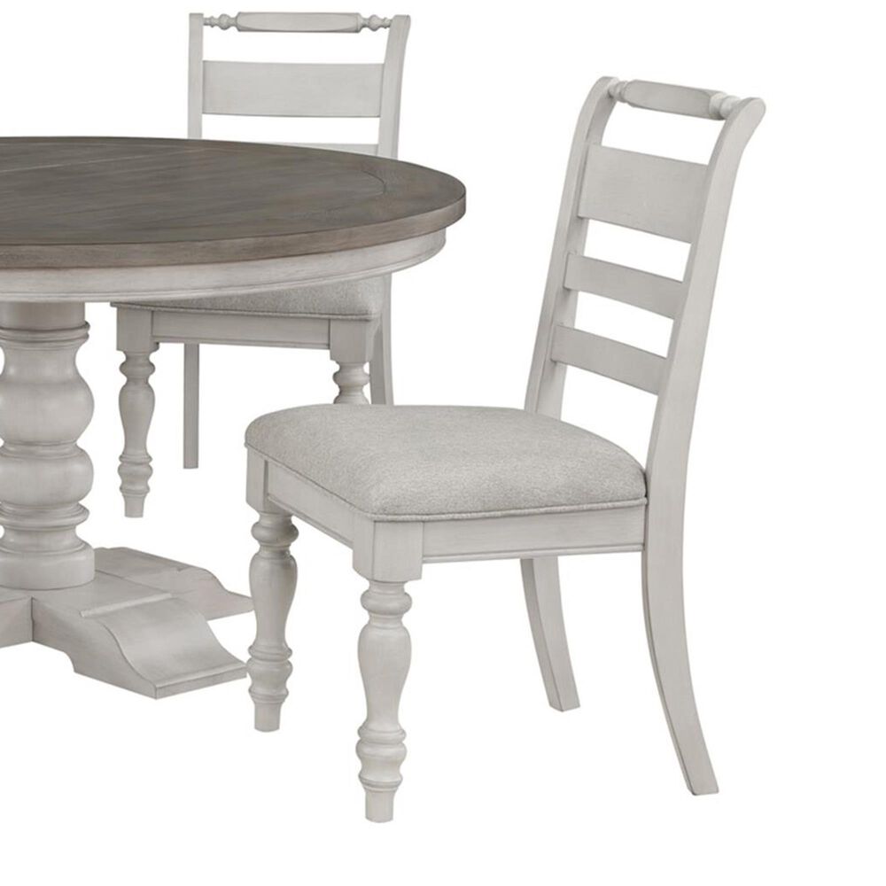Davis International French Country Upholstered Side Chair Only in White, , large