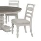 Davis International French Country Upholstered Side Chair Only in White, , large