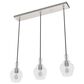 Hunter Maple Park 3-Light Cluster in Brushed Nickel, , large