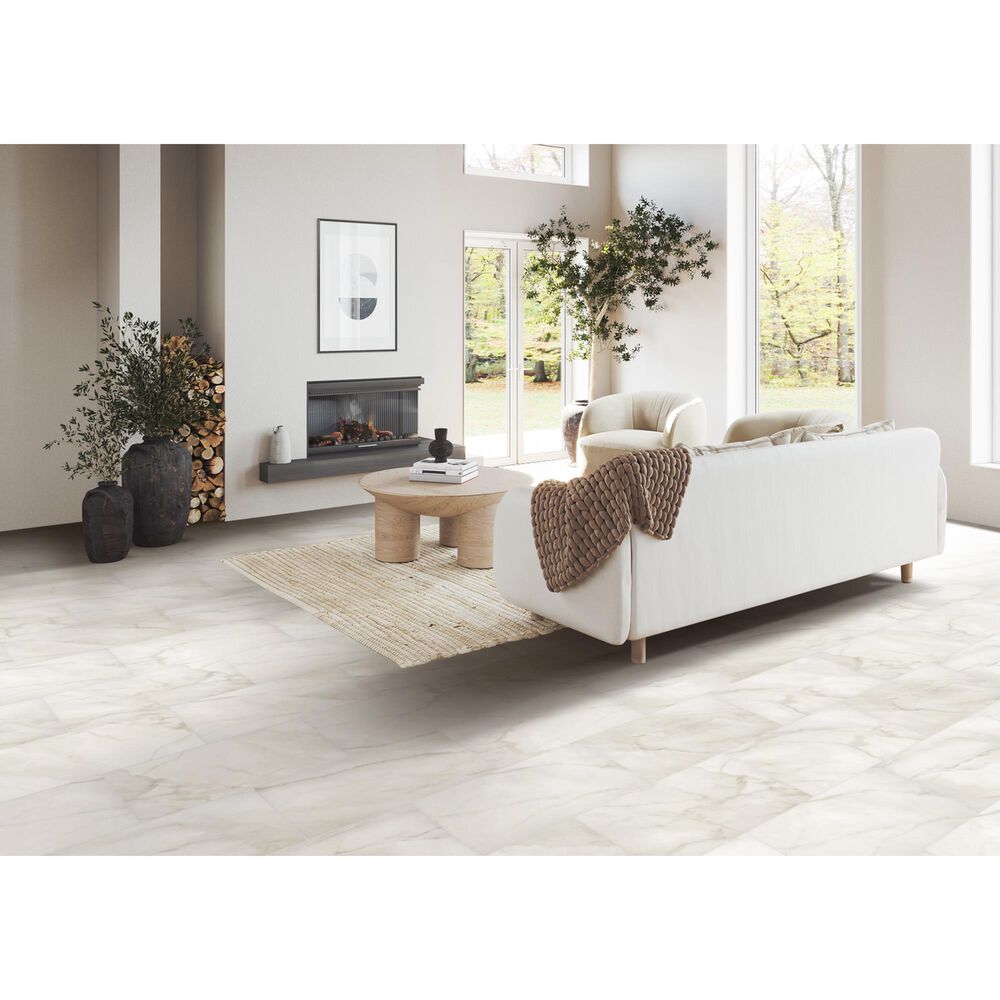 Mannington Adura Pro Loose Lay Calacatta Ivory 12" x 24" Luxury Vinyl Plank, , large