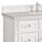 James Martin Vanities Lorelai 48" Single Vanity in Bright White with 3 cm Victorian Silver Quartz Top, , large