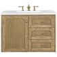 James Martin Vanities Laurent 36" Single Bathroom Vanity in Light Natural Oak with 3 cm Arctic Fall Solid Surface Top and Rectangular Sink, , large