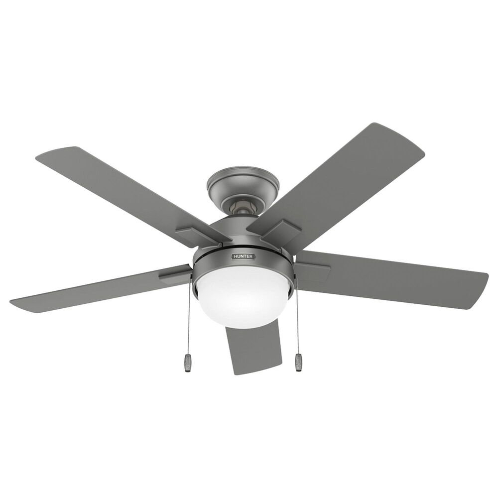 Hunter Zeal 44" Indoor Ceiling Fan in Matte Silver, , large