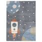 Nourison Astra Machine Washable 3"3" x 5" Sky Blue Kids Rug, , large