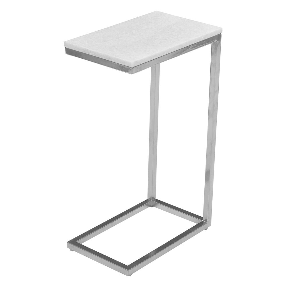 Jofran Aurora C-Table in Bianco White, , large