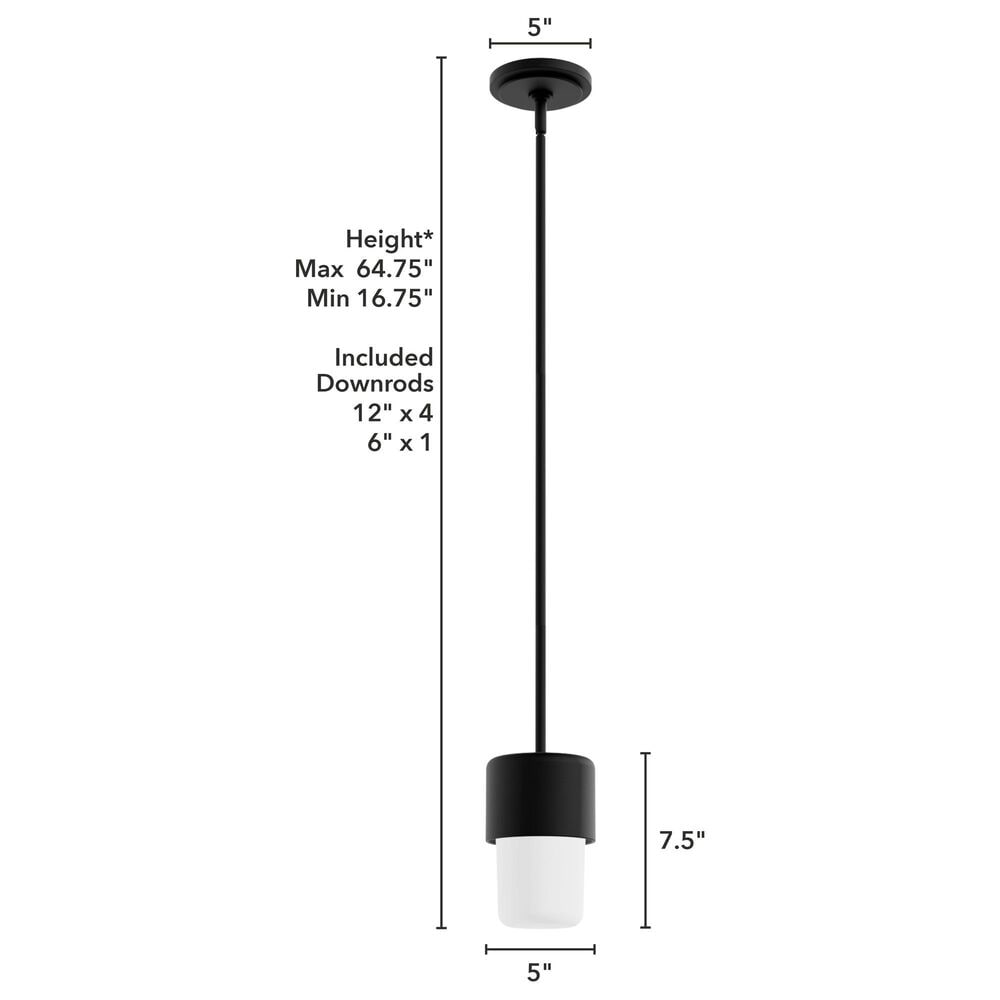 Hunter Station 1-Light Mini Pendant in Natural Iron, , large