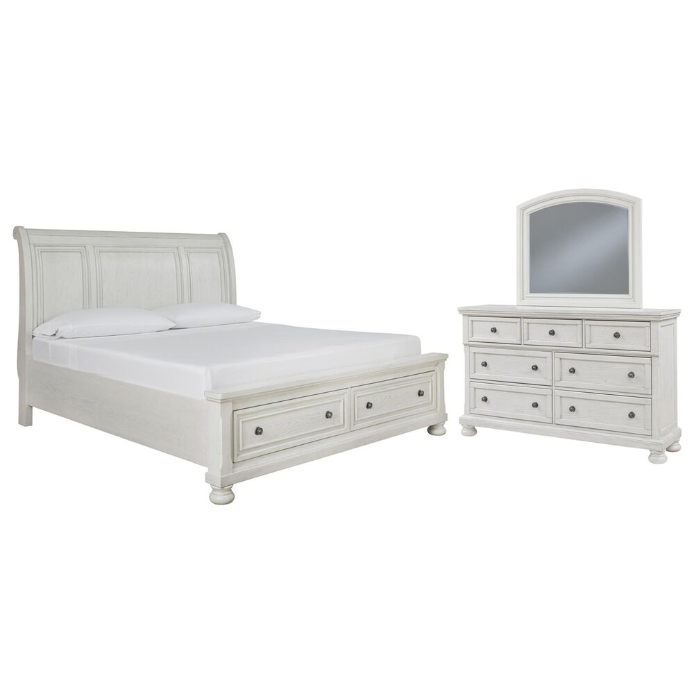 Ashley 3-Piece Queen Storage Bedroom Set in Antique White, , large