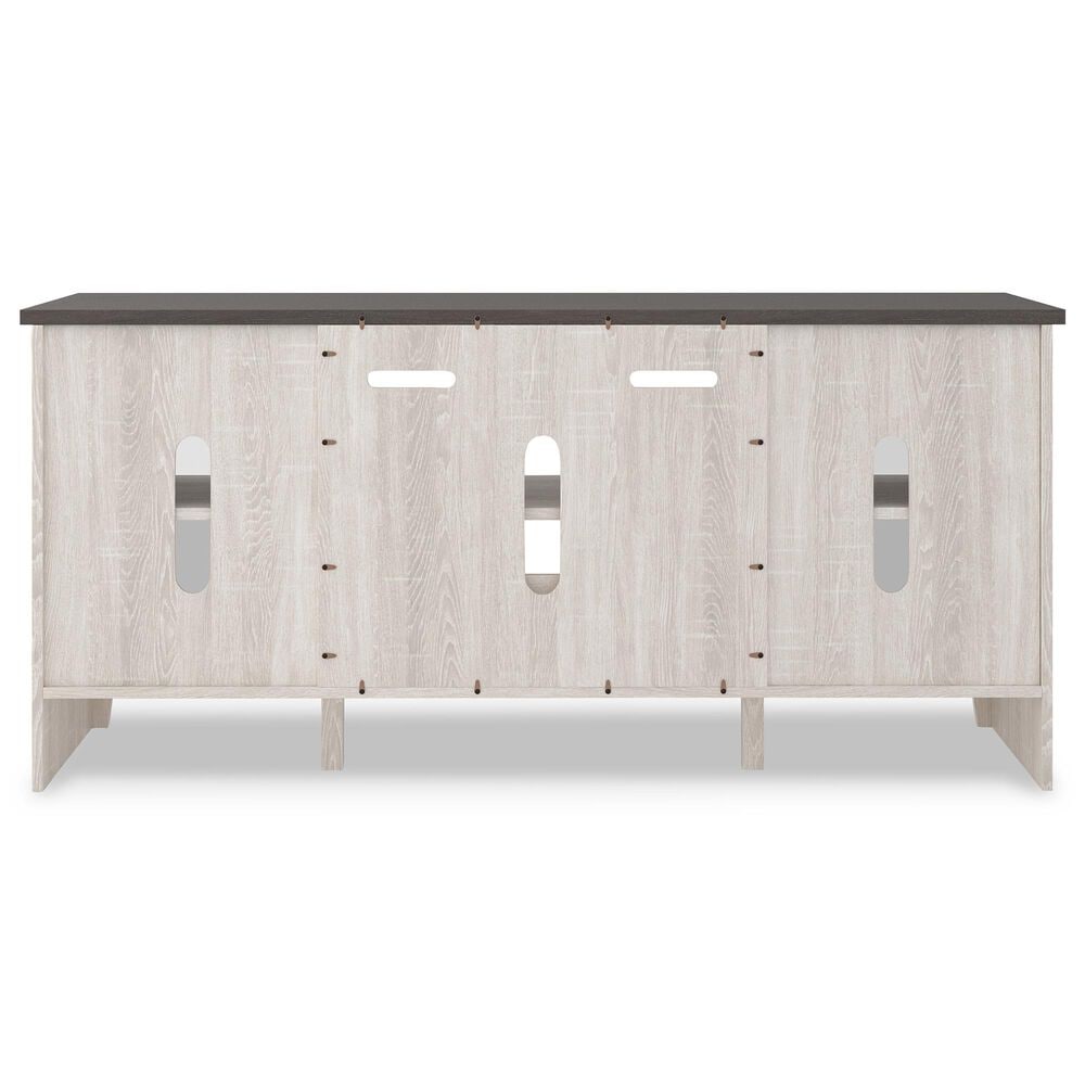 Ashley Dorrinson 60&quot; TV Stand in Gray and Antique White, , large