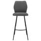 Blue River Tandy 26" Swivel Counter Stool in Gray and Matte Black, , large