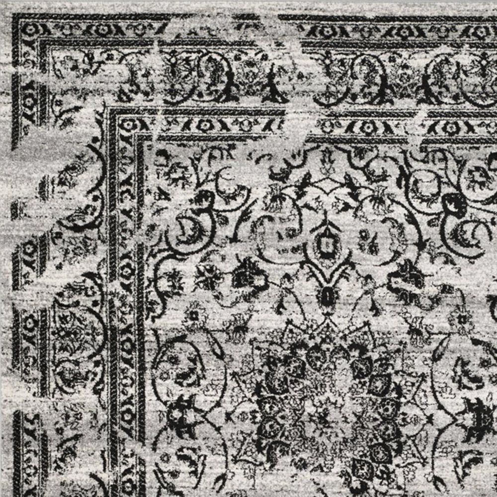 Safavieh Adirondack ADR101A-216 2&#39;6&quot; x 16&#39; Silver/Black Runner, , large