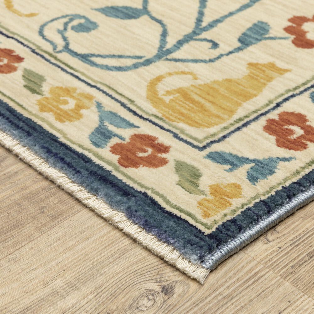 Oriental Weavers Francesca Floral 6&#39;7&quot; x 9&#39;6&quot; Ivory Area Rug, , large