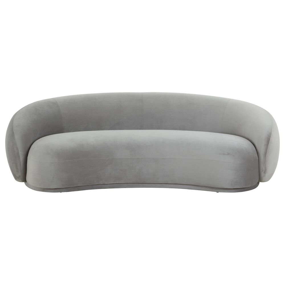Tov Furniture Kendall Sofa in Light Grey Velvet NFM
