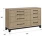 Emerald Home Furnishings Sutton Place 8-Drawer Dresser in Caramel and Cocoa Brown, , large