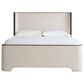 Furniture Worldwide Modern 4 Piece King Panel Bedroom Set in Sable with USB Ports and Outlets, , large
