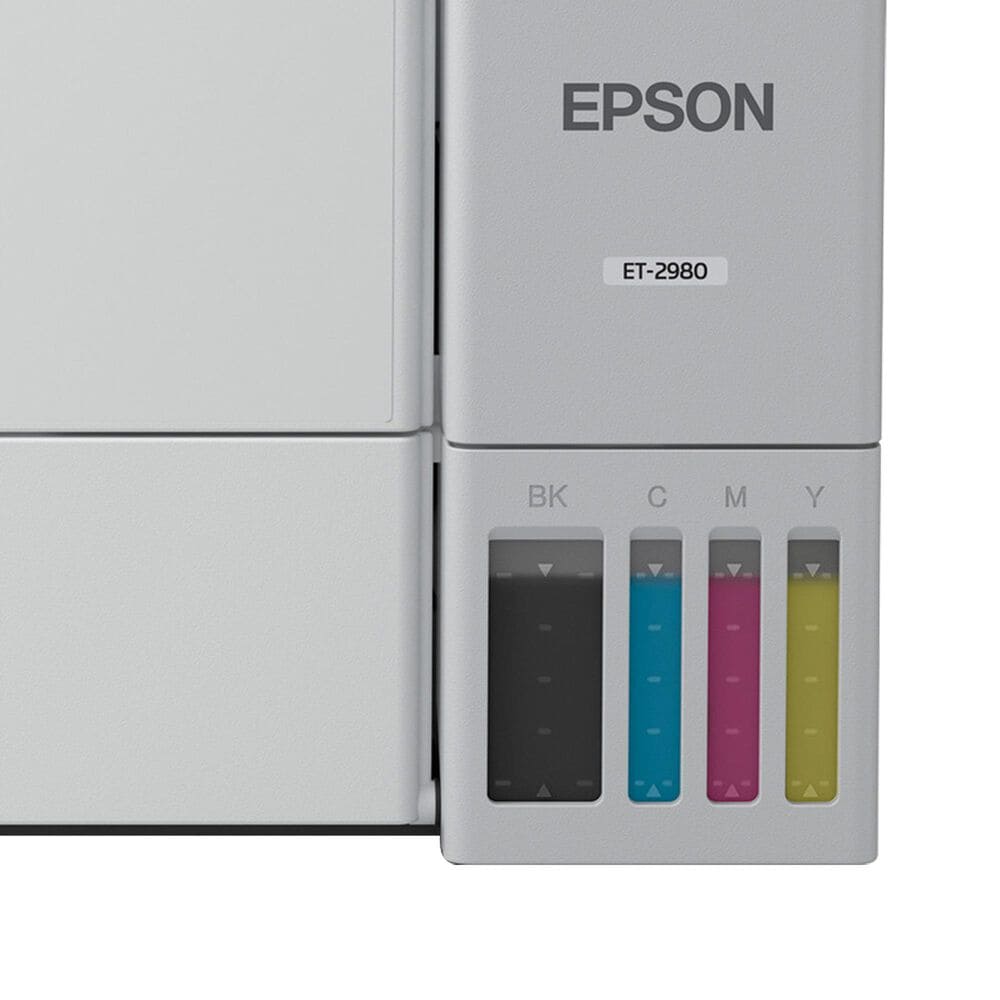 Epson EcoTank ET-2980 Wireless All-in-One Color Supertank Printer in White, , large