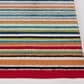 Central Oriental Terrace Tropic Santee 6"7" x 9"6" Red and Blue Area Rug, , large