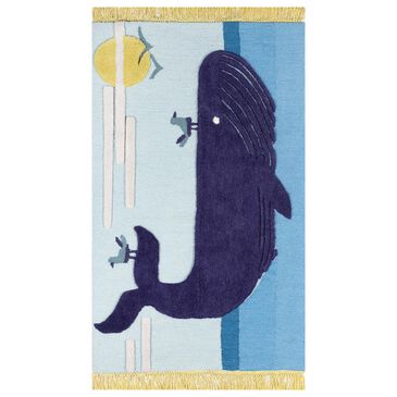 Novogratz Atticus ATC-2 5" x 7" Blue Area Rug, , large