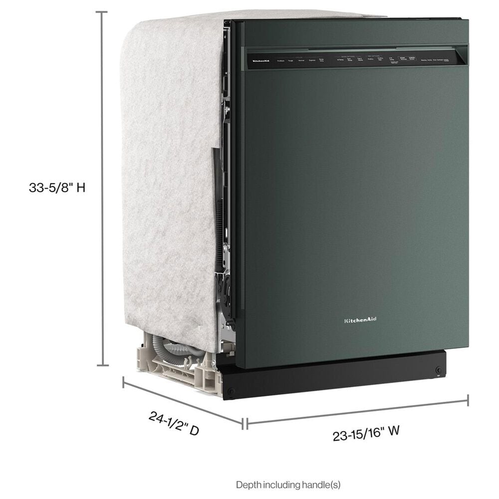 KitchenAid 24&quot; Third Level Jet Rack Dishwasher with 40+ Total Wash Jets and Pocket Handle in PrintShield Stainless, , large