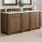 James Martin Bristol 72" Double Bathroom Vanity Cabinet in Saddle Brown, , large