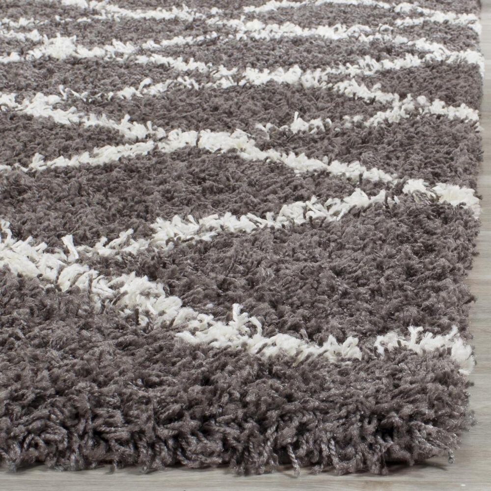 Safavieh Dallas Shag SGD258A-10 10&#39; x 14&#39; Dark Grey/Ivory Area Rug, , large