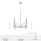 Hunter Sunjai 9-Light Chandelier in Brushed Nickel, , large