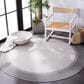 Safavieh Martha Stewart Cyprus 6"7" Round Ivory and Charcoal Area Rug, , large