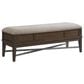 Hawthorne Furniture Preston 52" Storage Bench in Weathered Vintage Oak, , large