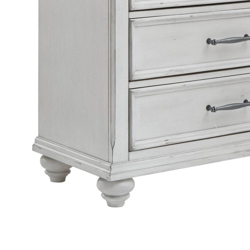 Ashley Kanwyn 7 Drawer Chest in Distressed Whitewash, , large