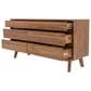 LH Imports Gia 6-Drawer Dresser in Warm Pecan, , large