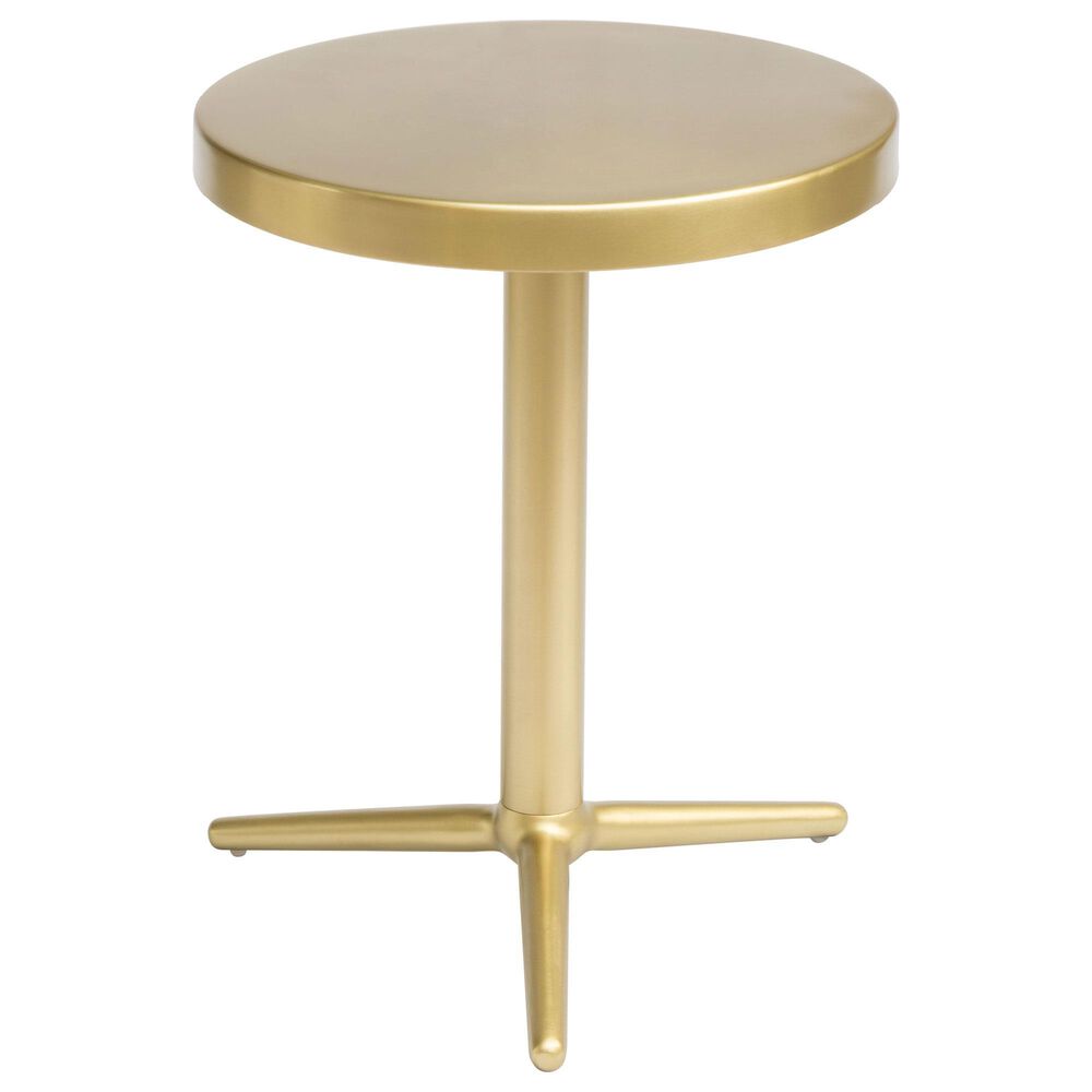 Zuo Modern Derby Accent Table in Brass and Gold, , large
