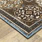 Oriental Weavers Ellington ELL06 3"10" x 5"5" Rust and Blue Area Rug, , large