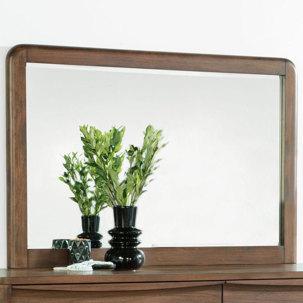 Coaster Maderia Dresser Mirror in Walnut, , large