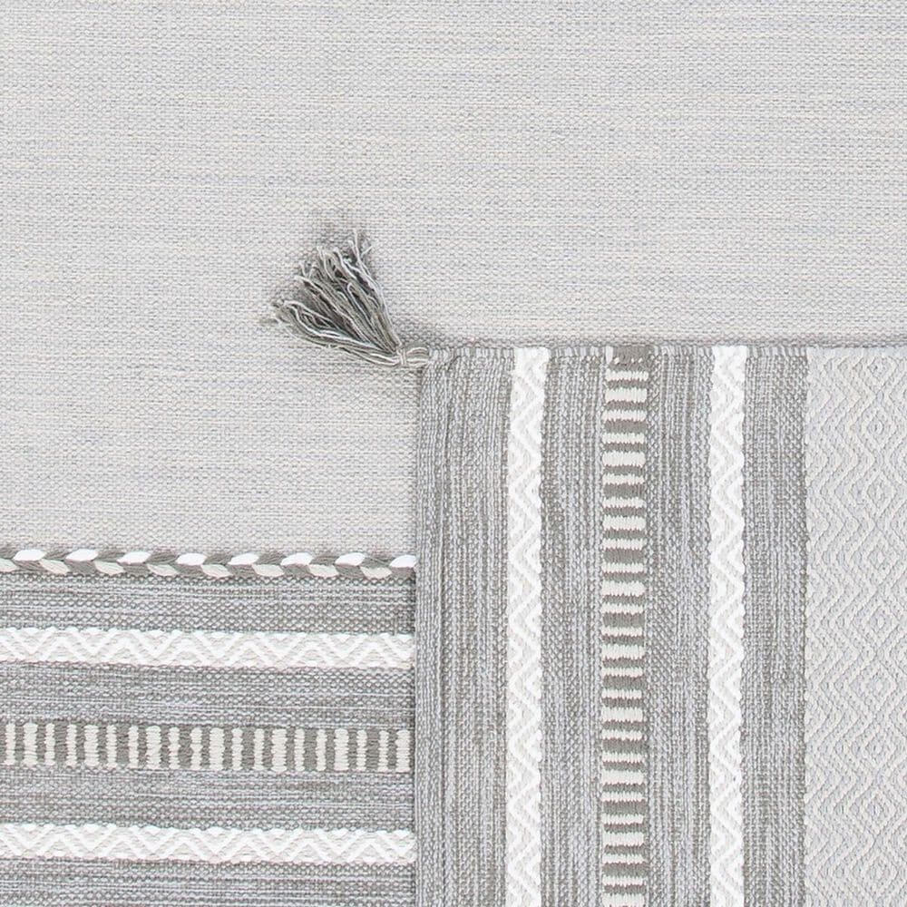 Safavieh Montauk MTK215F 4&#39; x 6&#39; Grey and Ivory Area Rug, , large