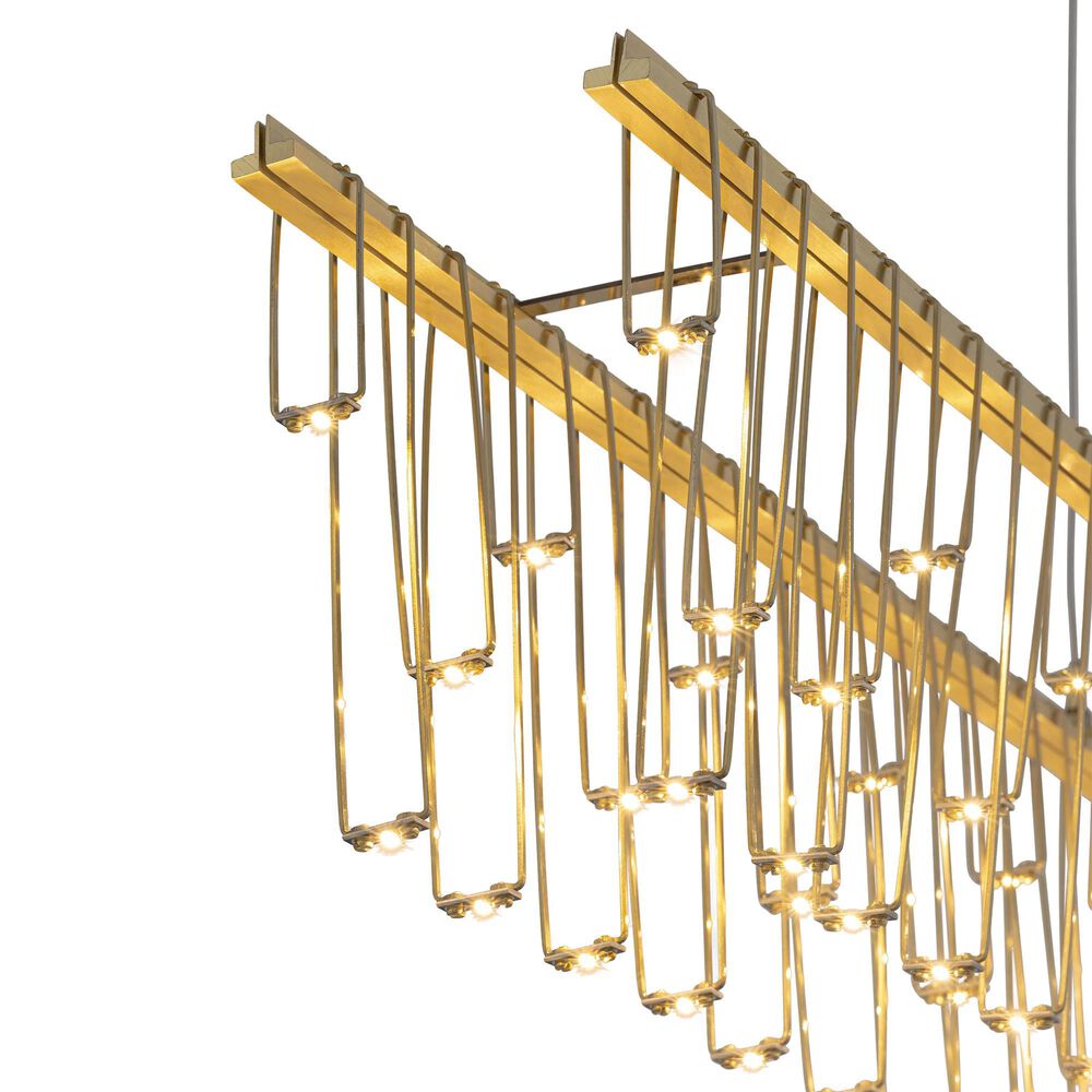 Golden Lighting Lucerna 48" 1-Light LED Linear Pendant in Gold, , large