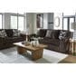 Ashley Midnight-Madness Stationary Loveseat in Chocolate, , large