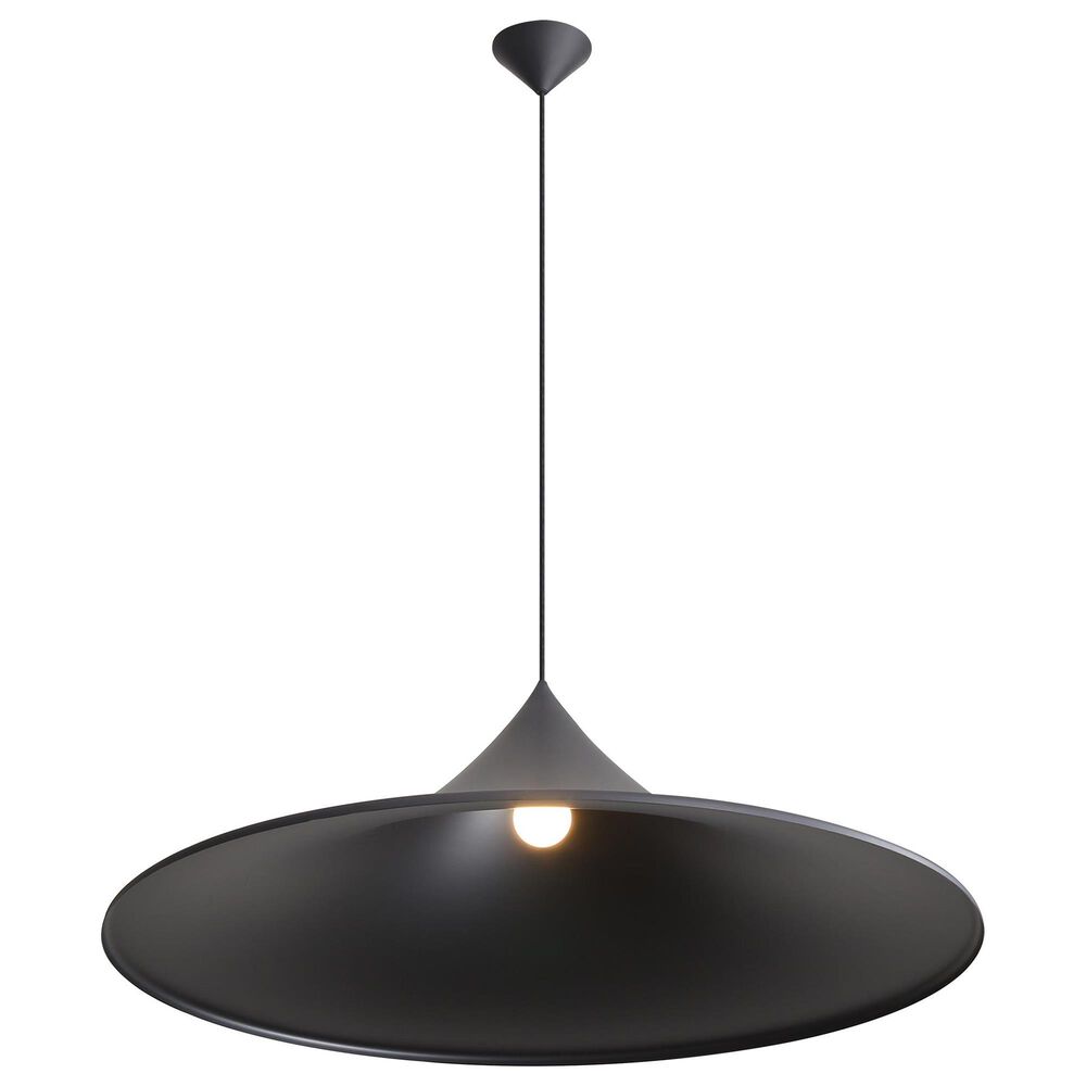 Golden Lighting Vistara 35.375" 1-Light Pendant in Sand Black, , large