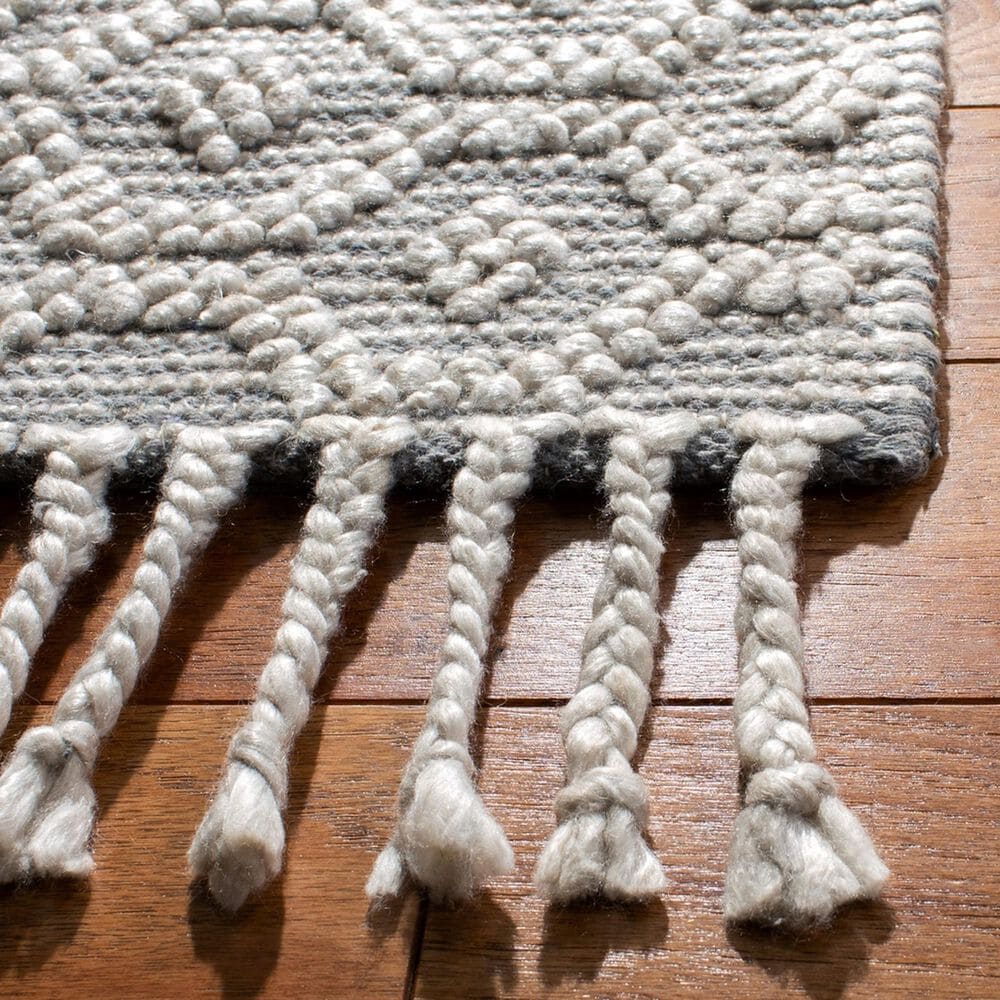 Safavieh Natura NAT318F 2&#39;3&quot; x 8&#39; Grey Runner, , large