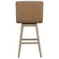 Armen Living Elias 30" Swivel Bar Stool in Washed Wood, , large