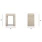 Jennifer Taylor Home Veda Side Table in Whitewashed Natural, , large