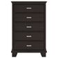 Ashley Covetown 5-Drawer Chest in Dark Brown, , large