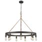 Golden Lighting Chatham 9-Light Chandelier in Gunmetal Bronze and Rope, , large