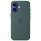 Apple Silicone Case with MagSafe for iPhone 16 in Lake Green, , large
