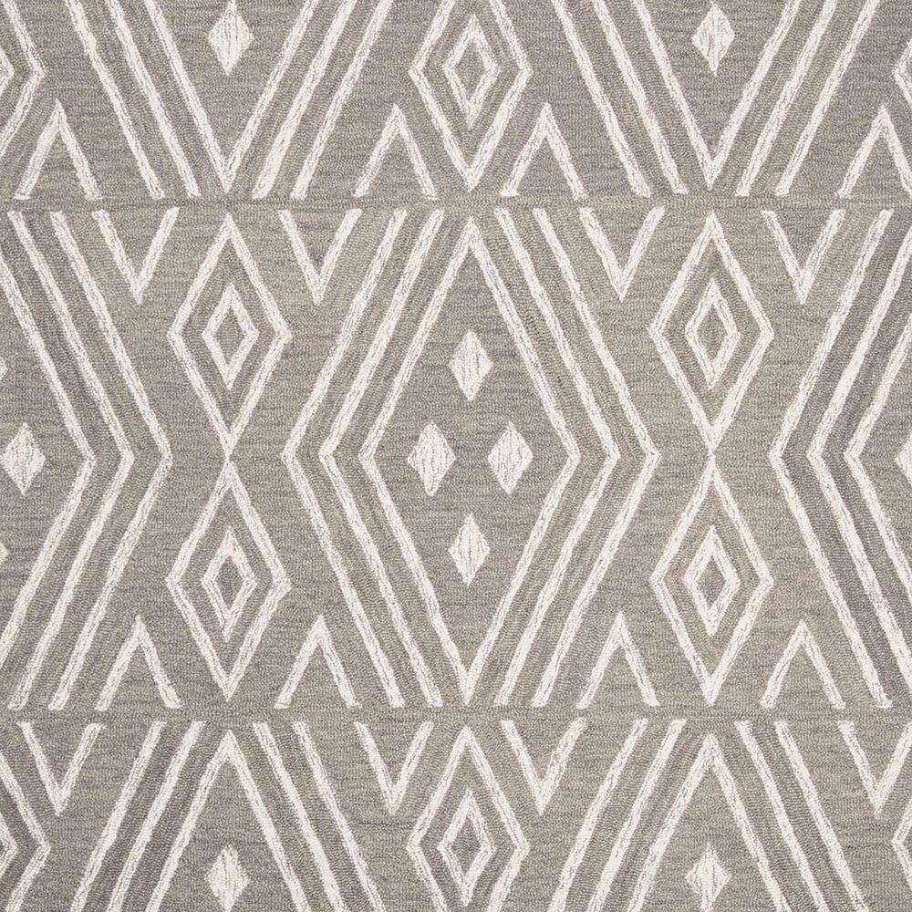 Safavieh Micro-Loop Southwestern 4&#39; x 6&#39; Grey and Ivory Area Rug, , large