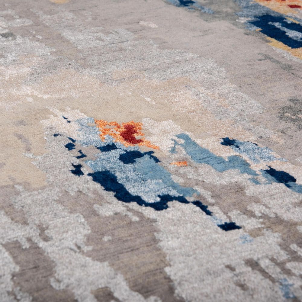 Rizzy Evolution Yellow, Red, Orange, Blue, Grey, Beige and Ivory 8&#39; x 10&#39; Area Rug, , large